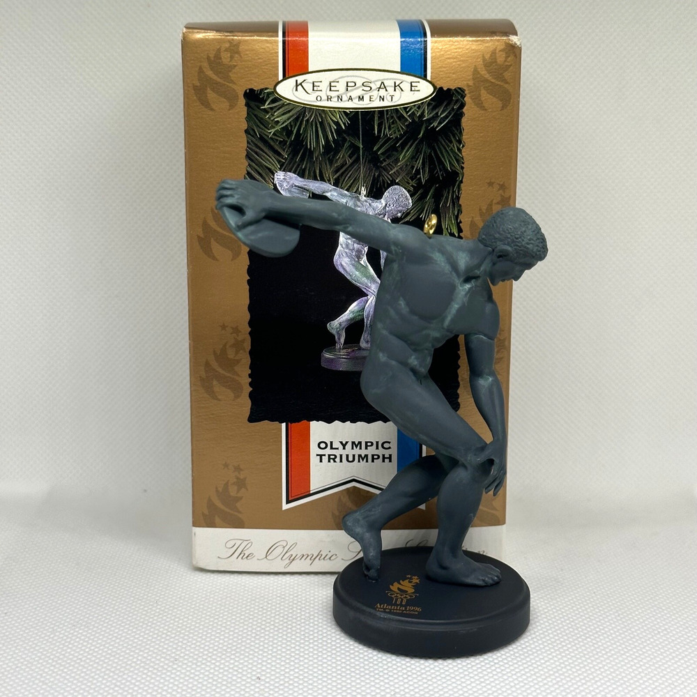 Hallmark Keepsake 1996 Olympic Triumph Olympic Spirit Christmas Ornament in box